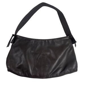 Paolo Masi Brown Leather Buttery Soft Shoulder‎ Bag with Braided Leather Strap